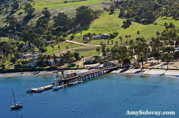 Isthmus Cove and the Public Dinghy Dock in Banning Harbor - Two Harbors, California