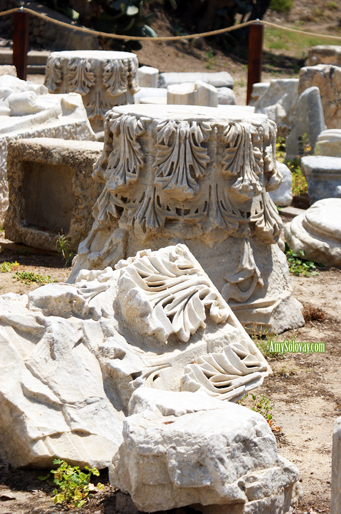 Long ago, Israel was part of the Roman empire. These artifacts in Ashkelon National Park are a reminder of that time period.