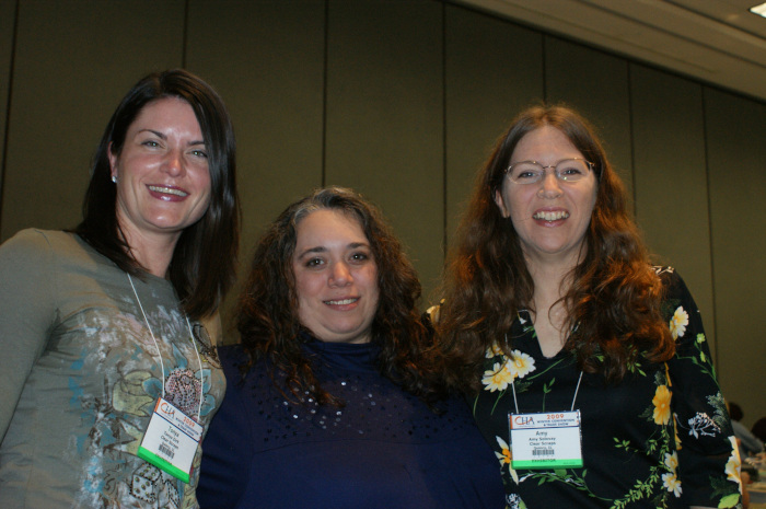 Clear Scraps Design Team Members at CHA West 2009