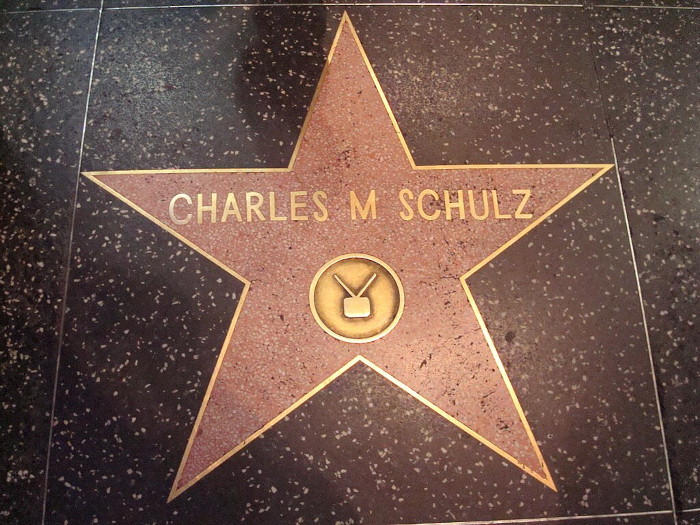 Charles Schulz's Star on the Hollywood Walk of Fame -- Photo Courtesy of Neelix, via Wikimedia Commons