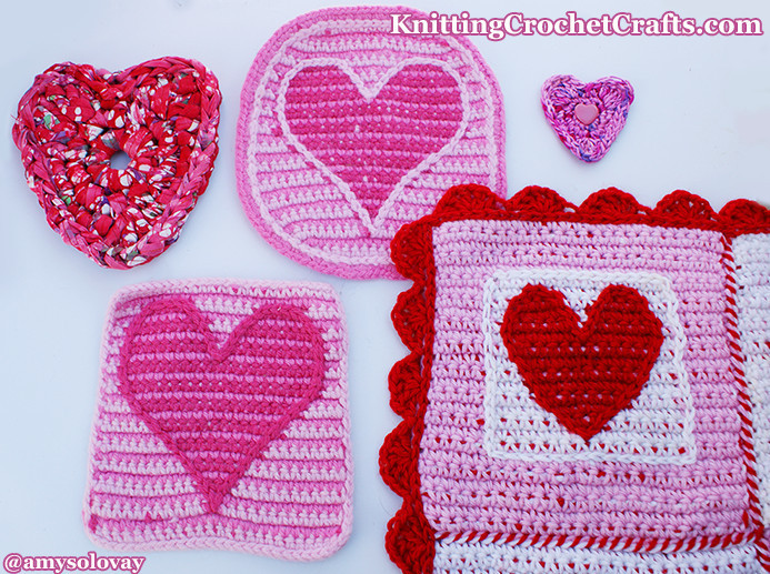 Free Crochet Heart Patterns by Amy Solovay