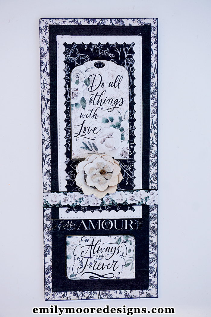 Slimline Wedding Card Making Idea Featuring Dies by Emily Moore Designs