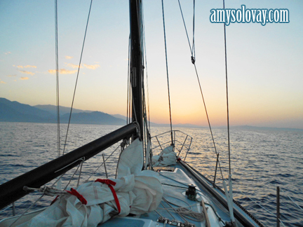Sunrise Over the Greek Island of Crete